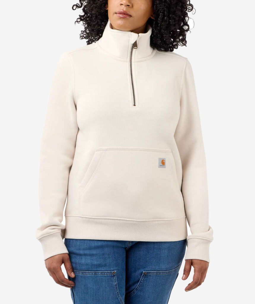 Carhartt sweatshirt med dragkedja dam, Malt