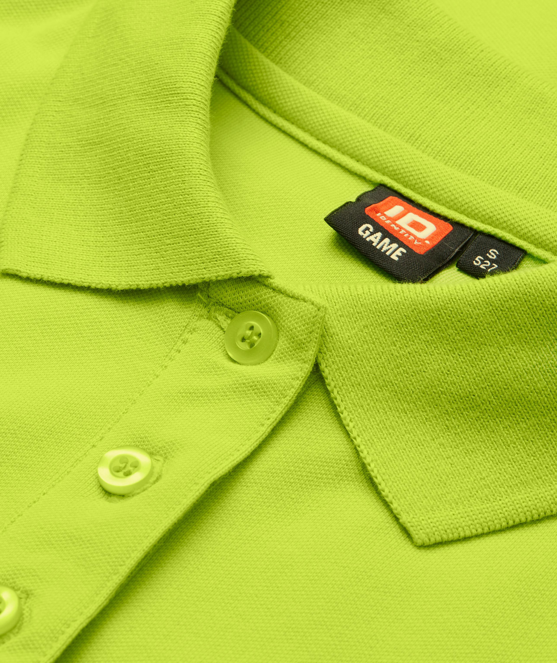ID Damen Poloshirt mit Stretch, Lime Gr&uuml;n, large image number 3