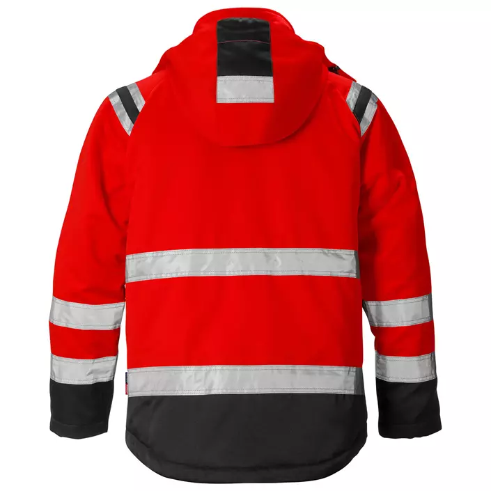 Fristads winter jacket 4043, Hi-vis Red/Black, large image number 1