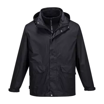 Portwest Argo 3-in-1 rain jacket, Black