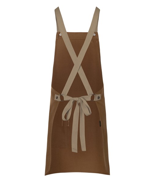 Karlowsky bib apron with pocket, Urban-look, Cinnamon, Cinnamon, large image number 2