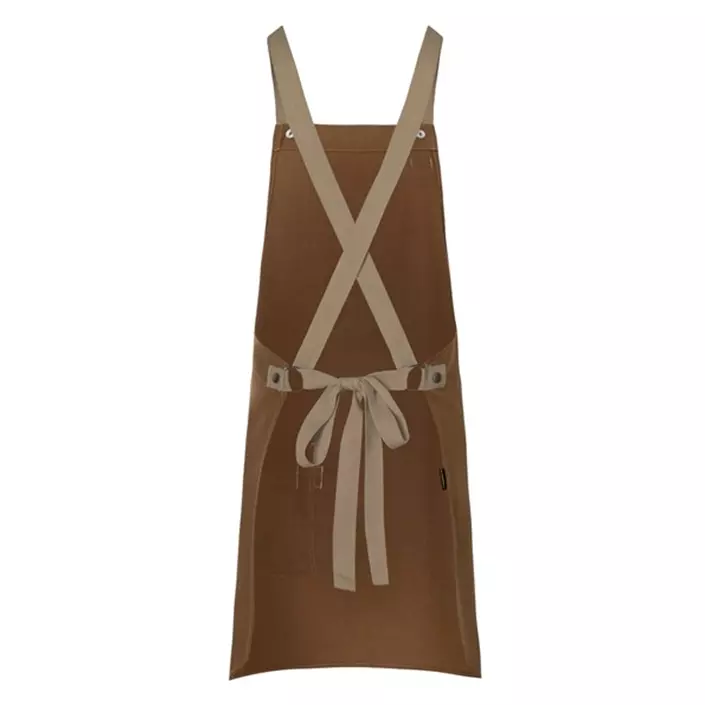 Karlowsky bib apron with pocket, Urban-look, Cinnamon, Cinnamon, large image number 2