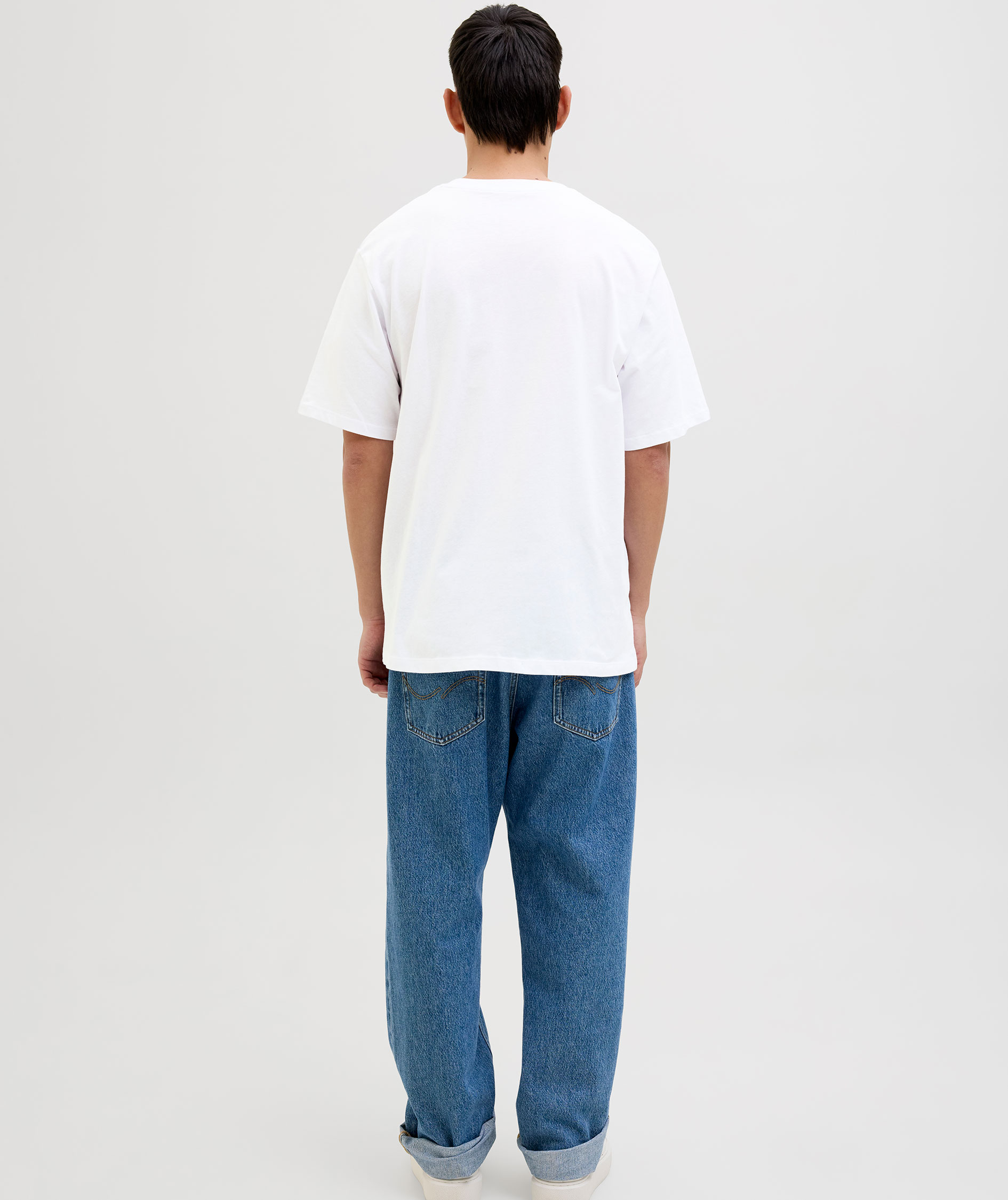 Jack & Jones JJHUGO 5-pack T-shirt, White/black, large image number 2