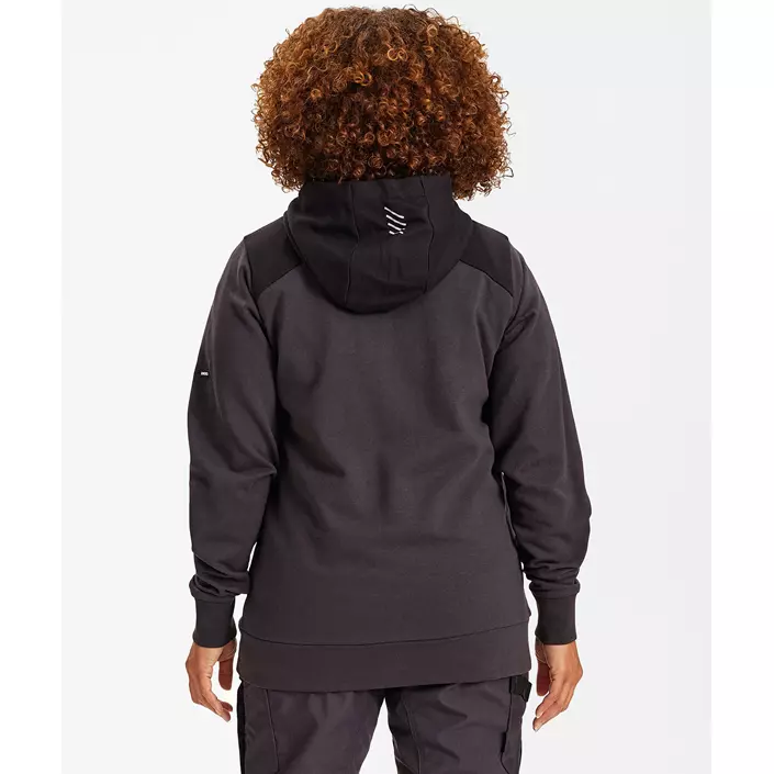 Engel Entire hoodie med dragkedja dam, Anthracite Grey/Black, large image number 4