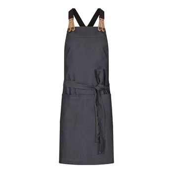 Segers bib apron with pocket, Darkblue Denim