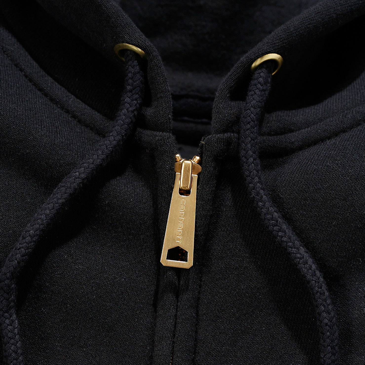 Carhartt Marquette h&aelig;ttetr&oslash;je med lynl&aring;s, Sort, large image number 2