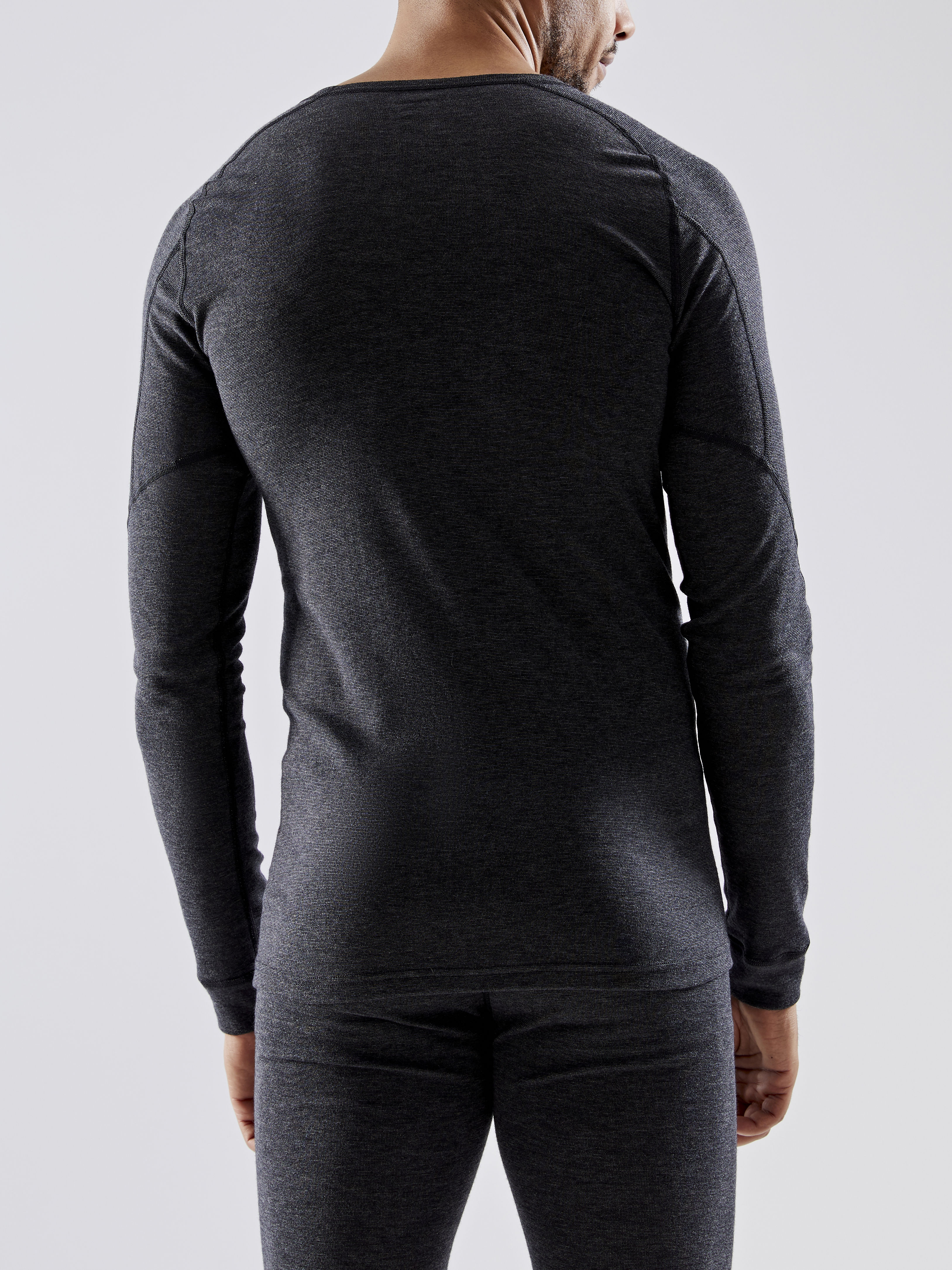 Craft Core baselayer set with merinowool, Black Melange, large image number 5