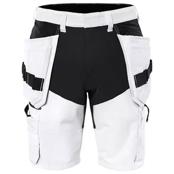 Fristads craftsman shorts full stretch 2762 LWS, White/Black
