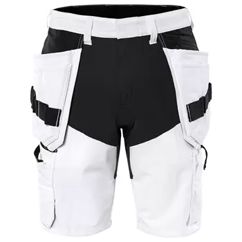 Fristads craftsman shorts full stretch 2762 LWS, White/Black