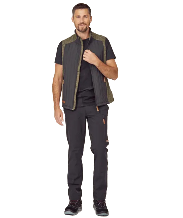 Kramp Active hybrid vest, Olive Green