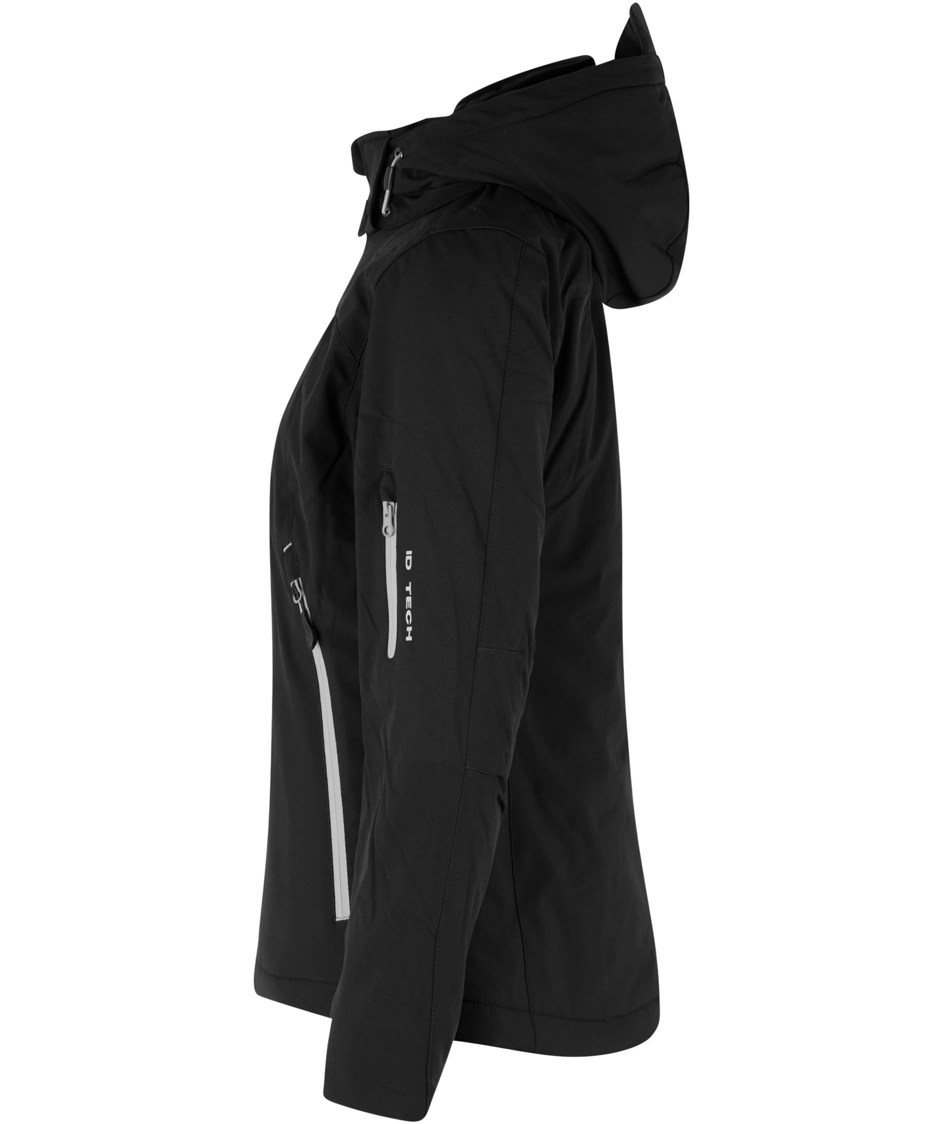 ID vinter dame softshelljakke, Svart, large image number 3