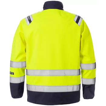 Fristads Flamestat softshell jacket 4016, Hi-Vis yellow/marine