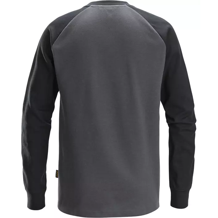 Snickers langermet T-skjorte 2840, Steel Grey/Black, large image number 1