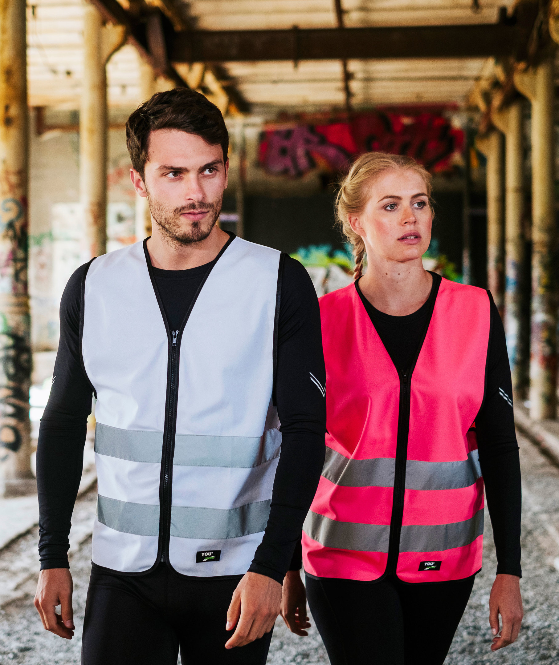 YOU Flen reflective safety vest, White, large image number 2