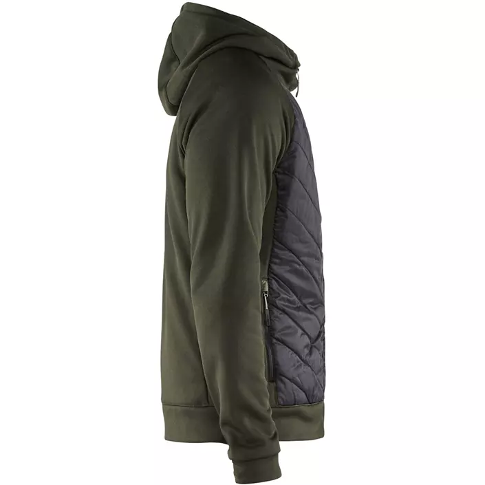 Blåkläder hybrid hoodie, Olivgrön/Svart, large image number 3