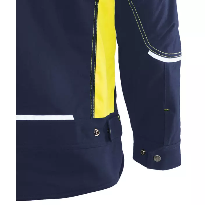Blåkläder winter work jacket, Marine Blue/Yellow, large image number 3