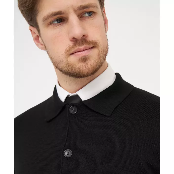 Clipper Manchester cardigan with buttons, Black, large image number 3