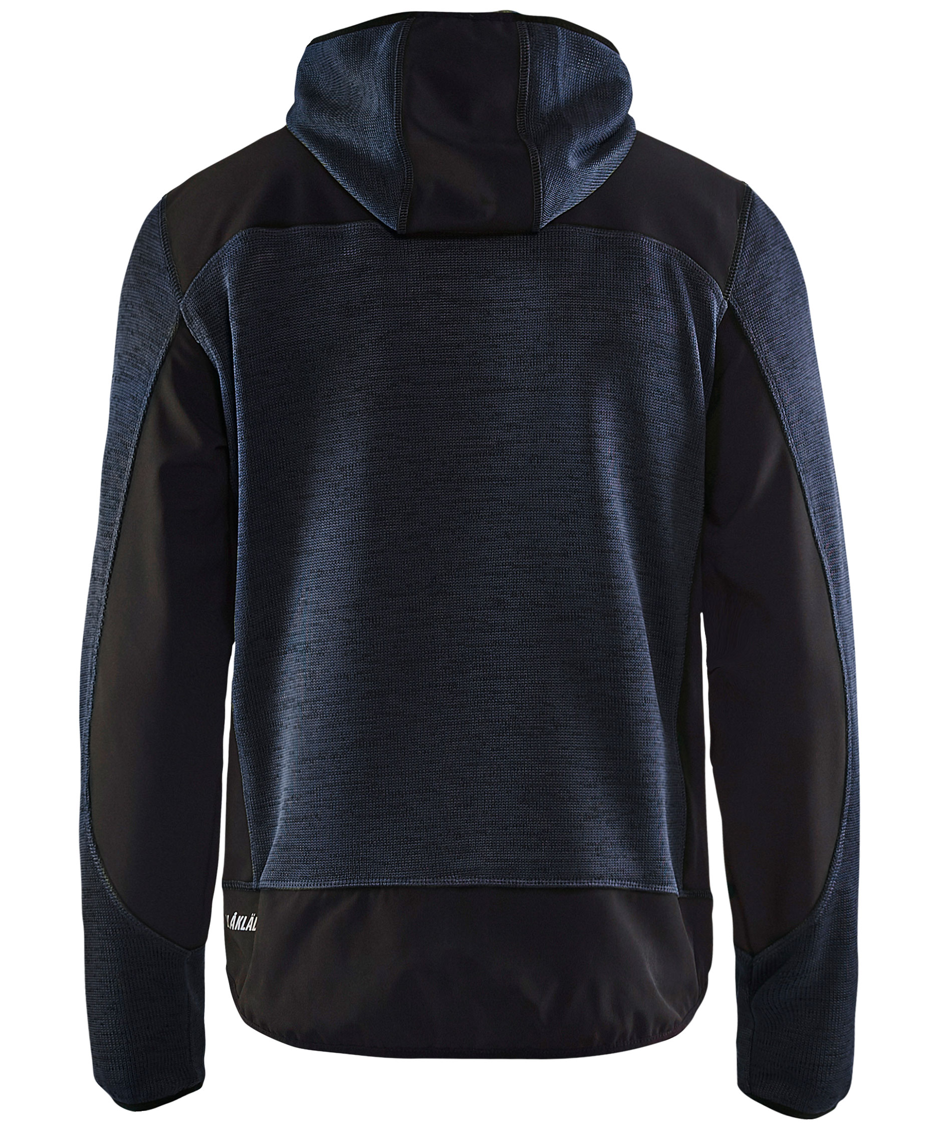 Bl&aring;kl&auml;der knitted softshell jacket X4930, Dark Marine Blue/Yellow
