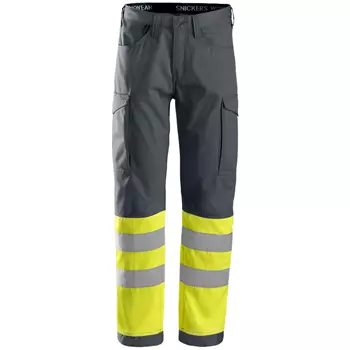 Snickers work trousers, Charcoal/Yellow