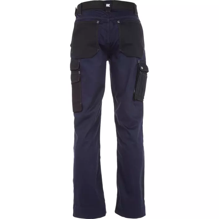 Kramp Original Light work trousers with belt, Marine Blue/Black, large image number 2