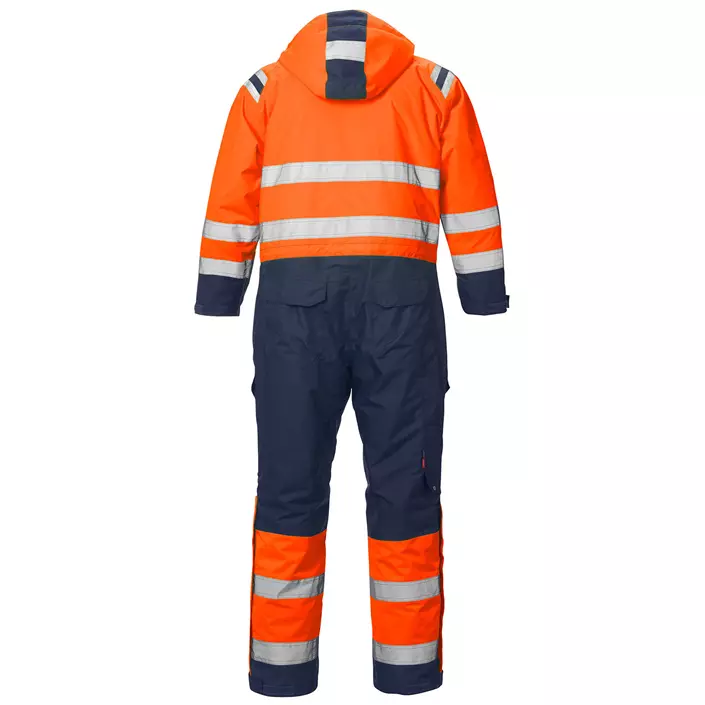 Fristads Airtech® thermal coverall 8015, Hi-vis Orange/Marine, large image number 1