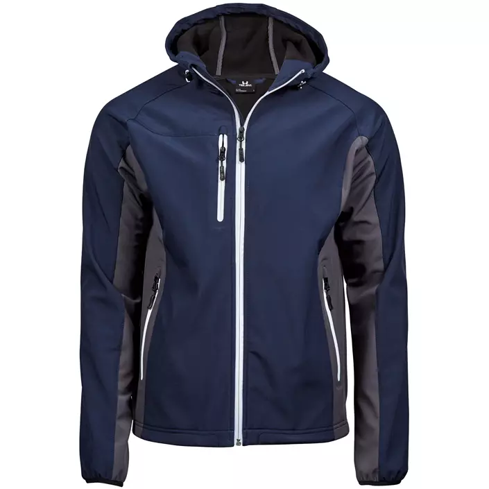Tee Jays Performance softshell jacket with hood, Navy/Dark grey, large image number 0