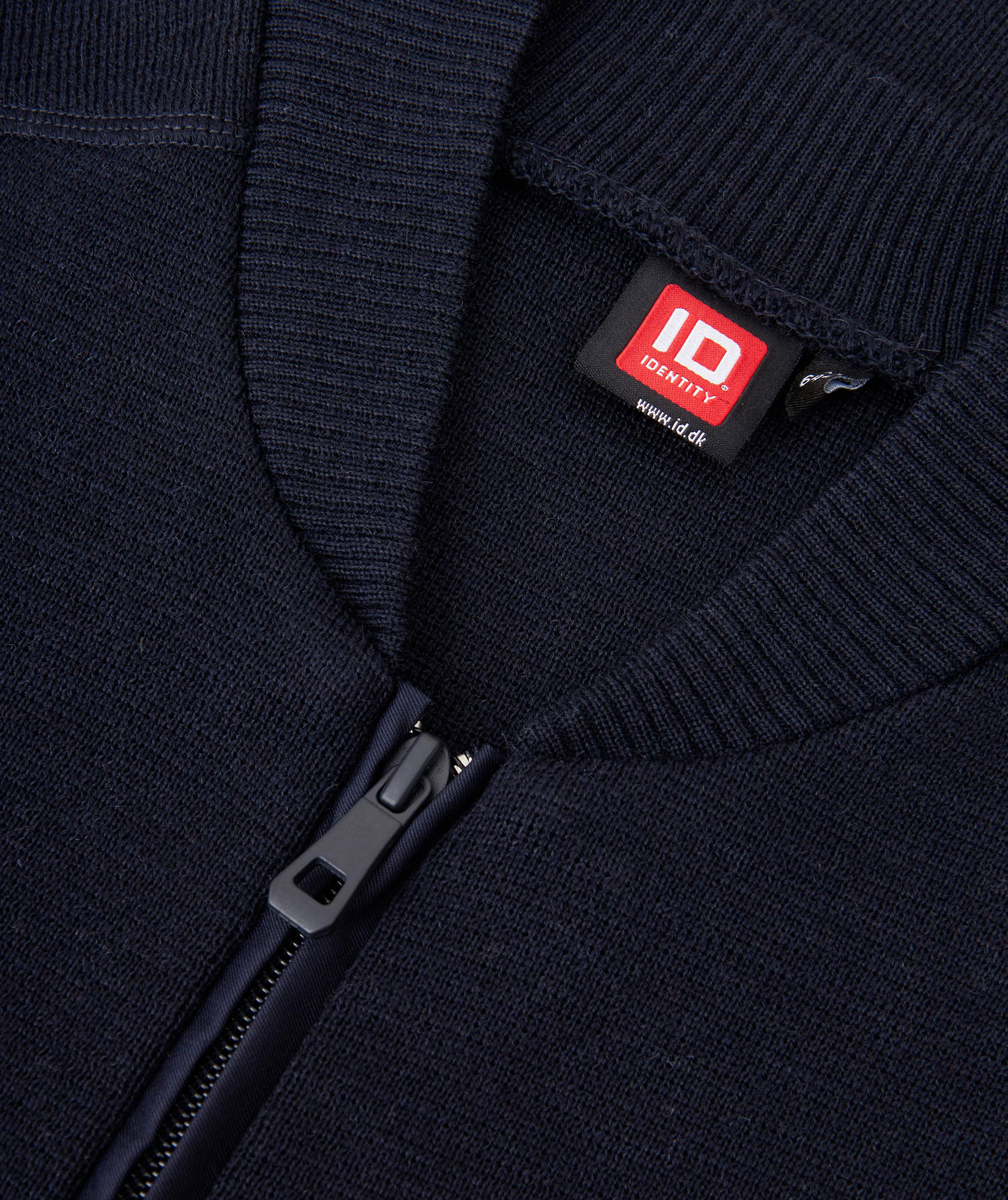 ID stickad cardigan, Marinbl&aring;, large image number 3