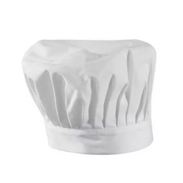 Hejco chefs hat with velcro, White, White, large image number 0