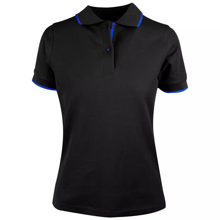 YOU Altea women's polo shirt, Black/grain blue, large image number 0