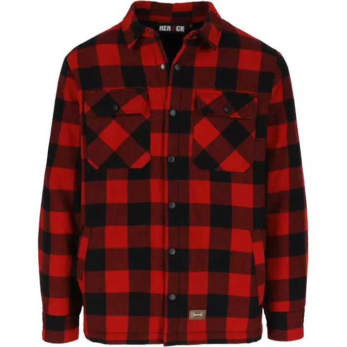 HEROCK Puro skjortjacka, Dark Red/Black, large image number 0