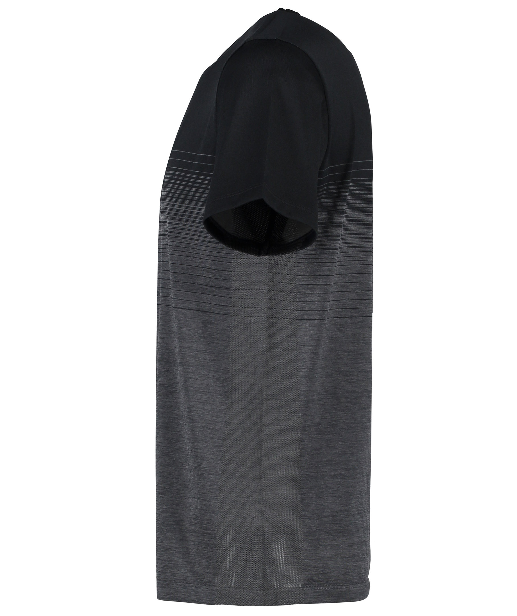 GEYSER seamless striped T-shirt, Black, large image number 3