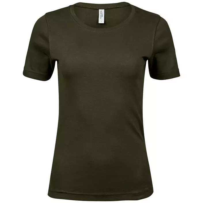 Tee Jays Interlock Damen T-Shirt, Olivgrün, large image number 0