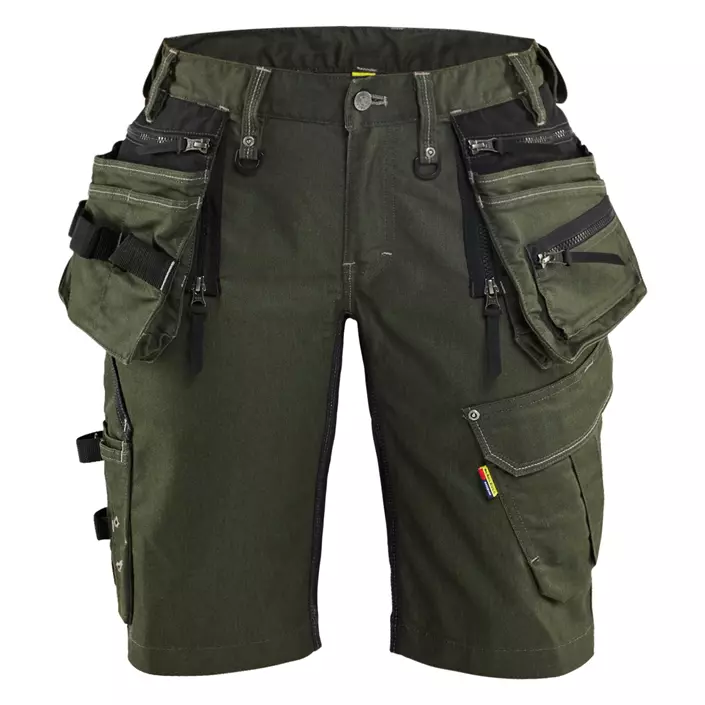 Blåkläder dame håndværkershorts, Skovgrøn/sort, large image number 0
