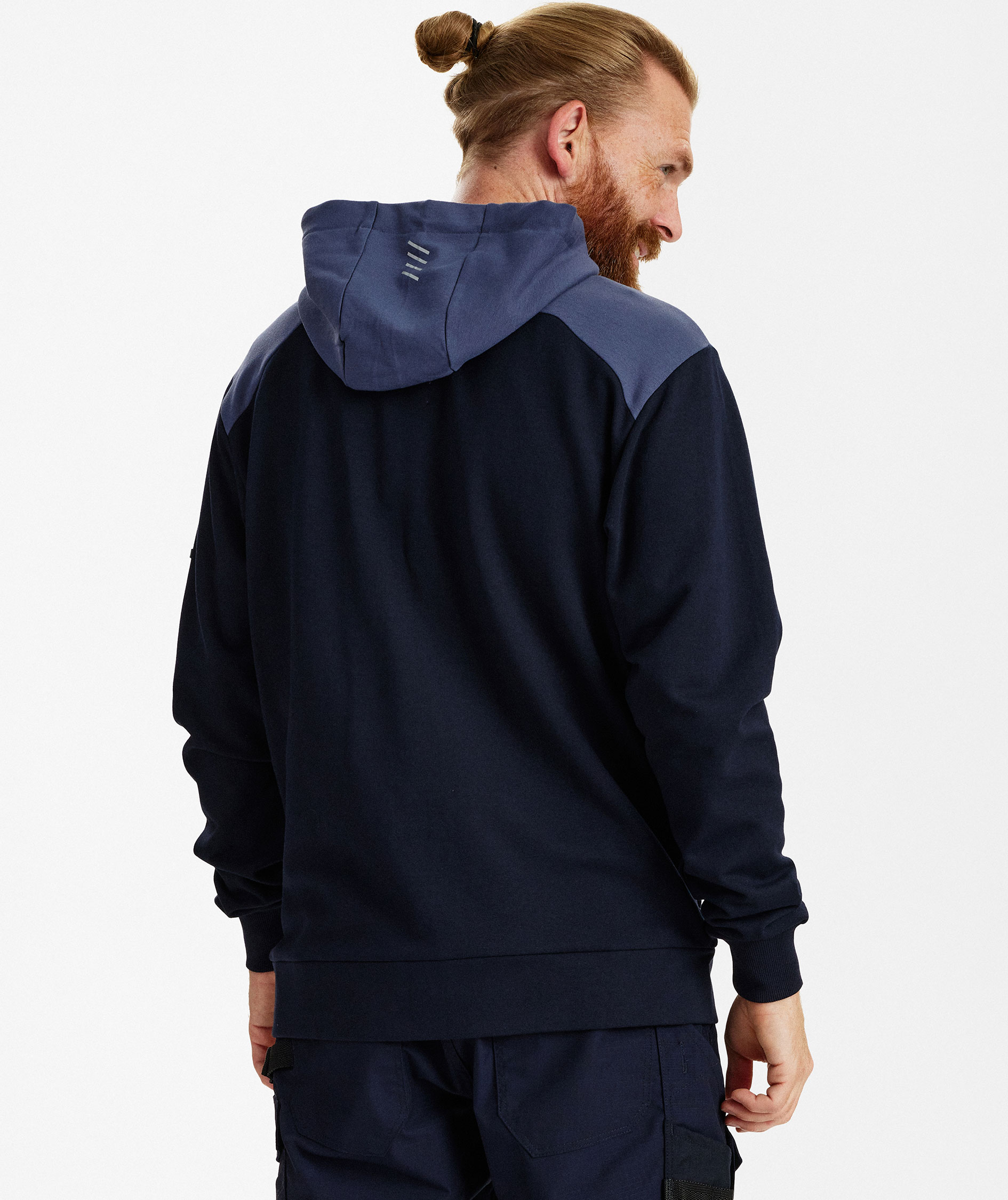 Engel Entire hoodie with zipper, Deep Blue/Dark Sea, large image number 4