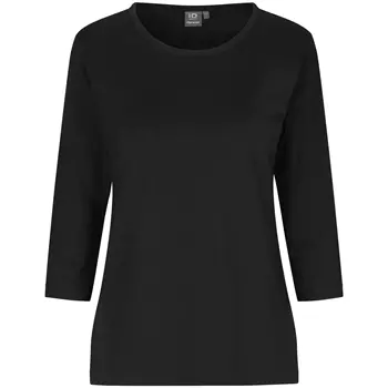 ID PRO Wear 3/4 sleeved women's T-shirt, Black