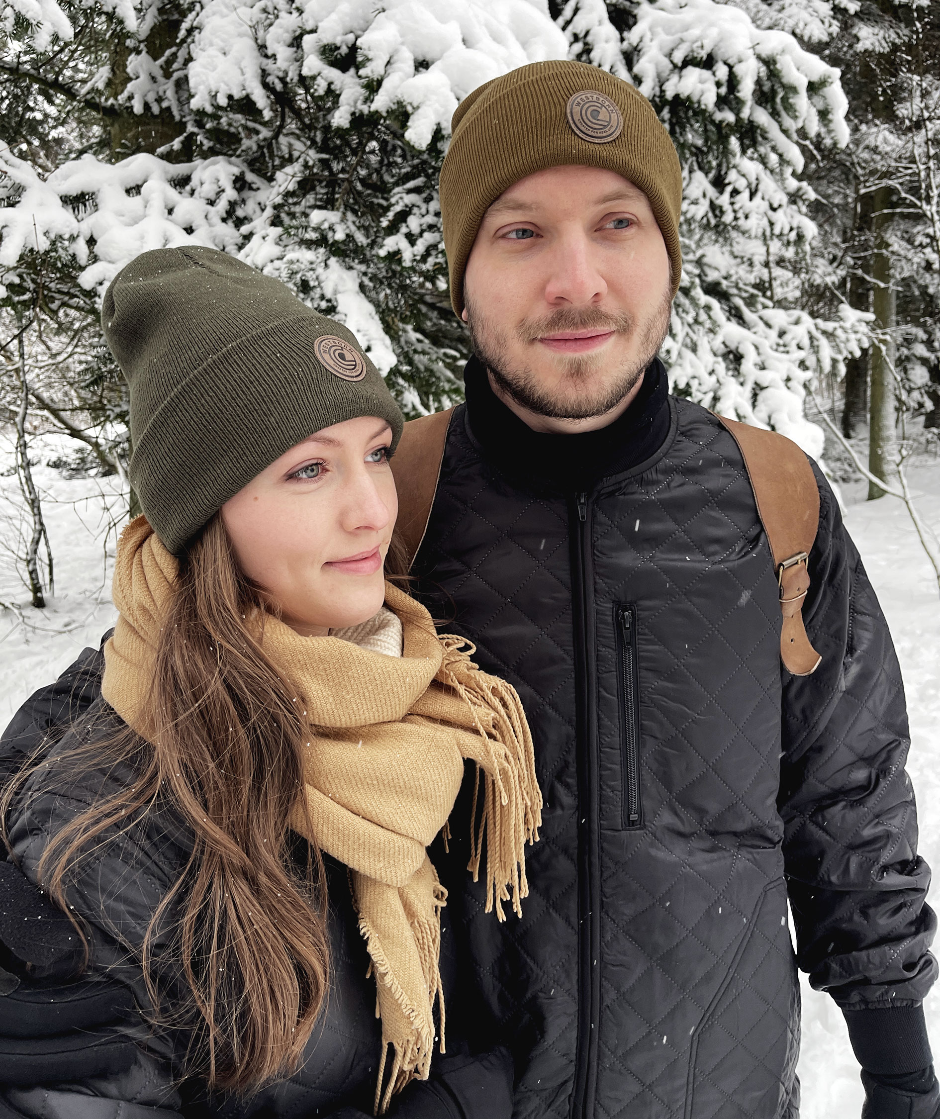 Westborn knitted beanie with logo