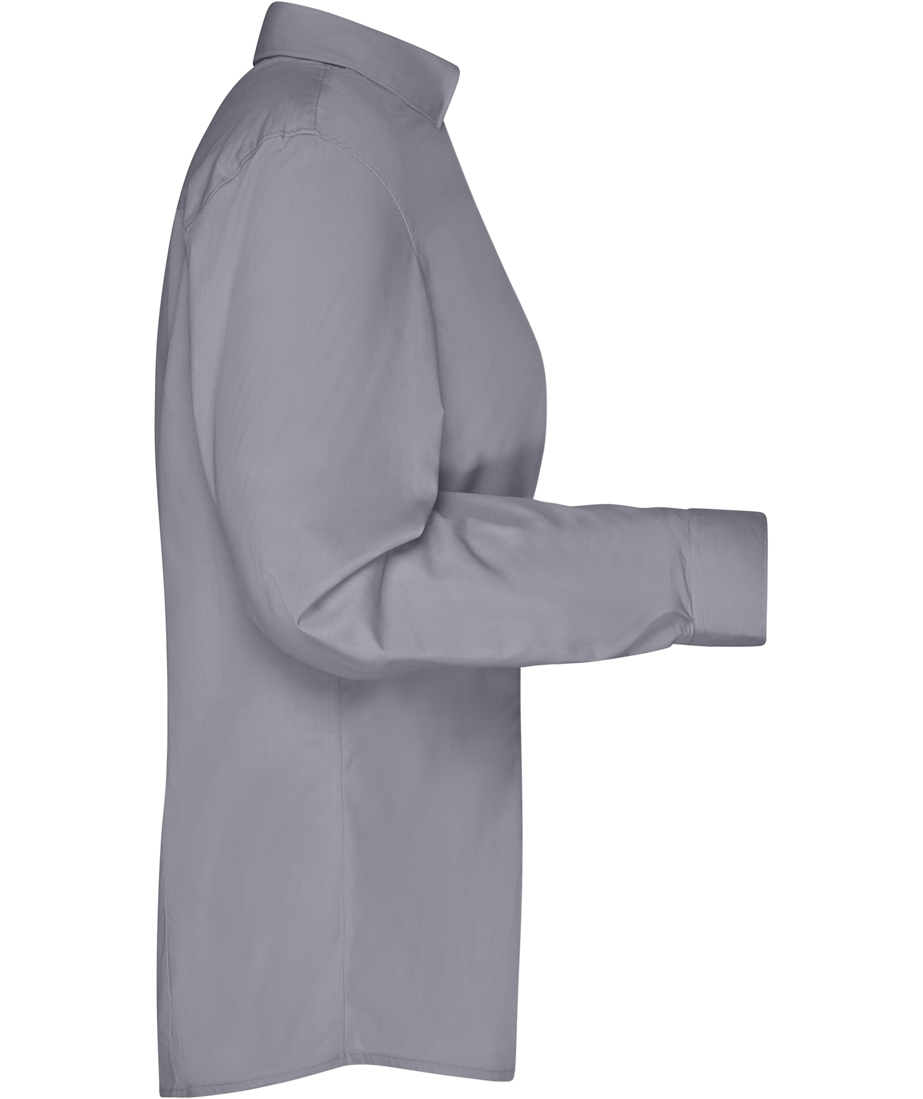 James & Nicholson modern fit dameskjorte, Gr&aring;, large image number 2