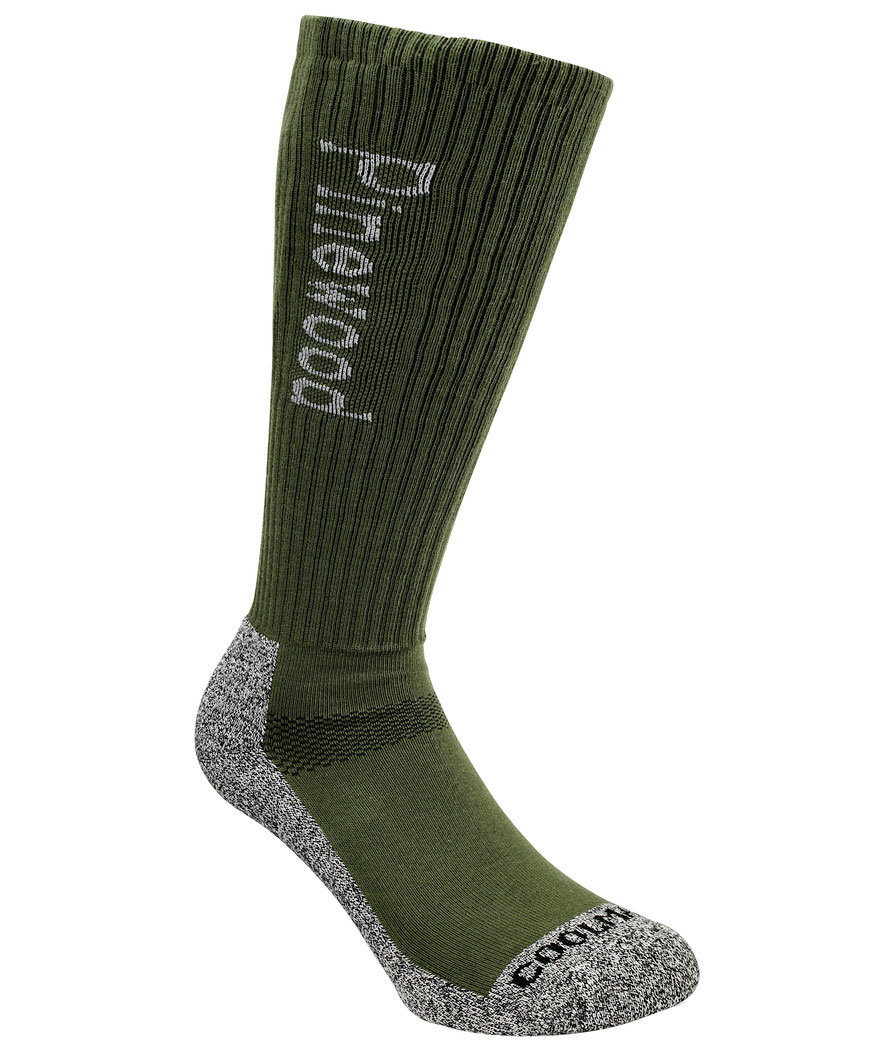 Pinewood  2-pak lange Coolmax&reg; Jagtstr&oslash;mper, Gr&oslash;n/gr&aring;