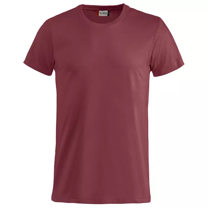 Clique Basic T-skjorte, Bordeaux, large image number 0
