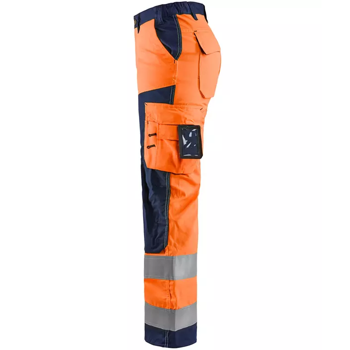 Blåkläder women's work trousers, Hi-vis Orange/Marine, large image number 2