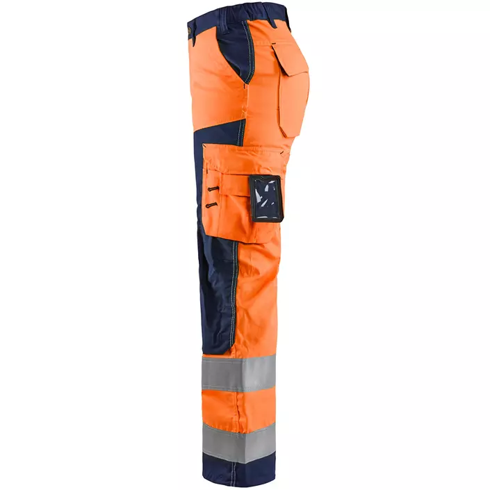 Blåkläder women's work trousers, Hi-vis Orange/Marine, large image number 2