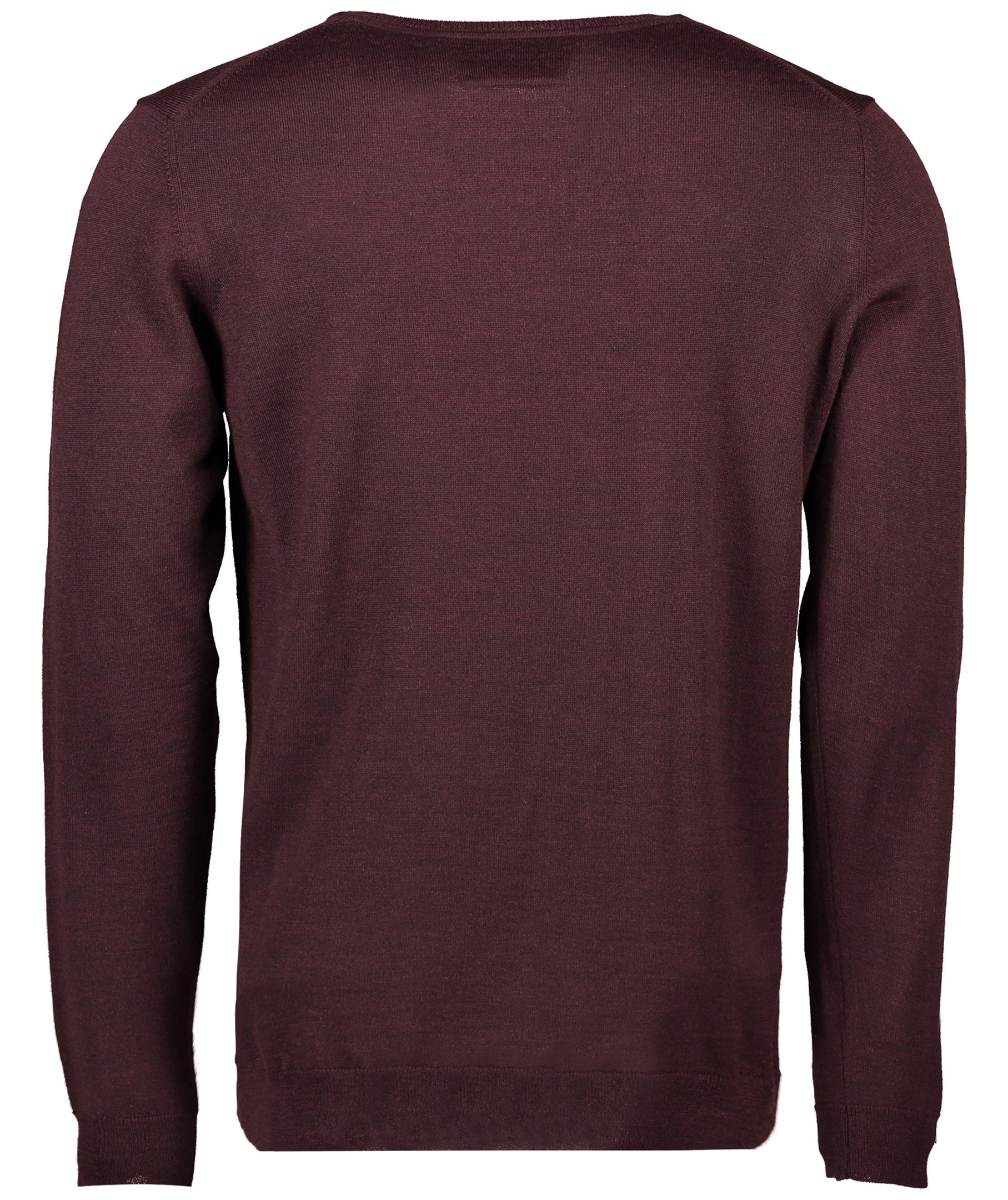 Seven Seas stickad tr&ouml;ja med merinoull, Deep Red