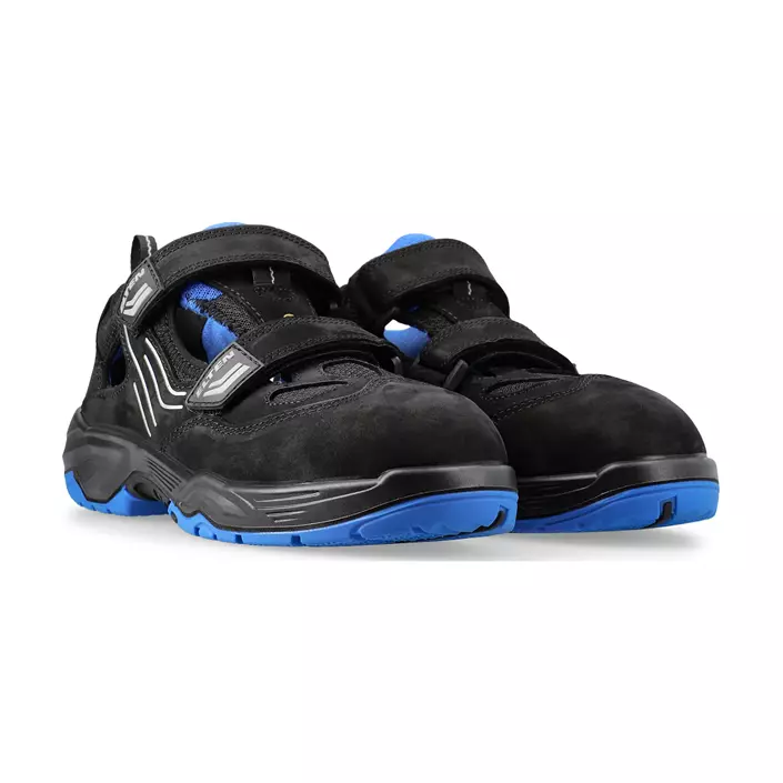 2nd quality product Elten Ambition blue easy safety sandals S1, Black, large image number 3