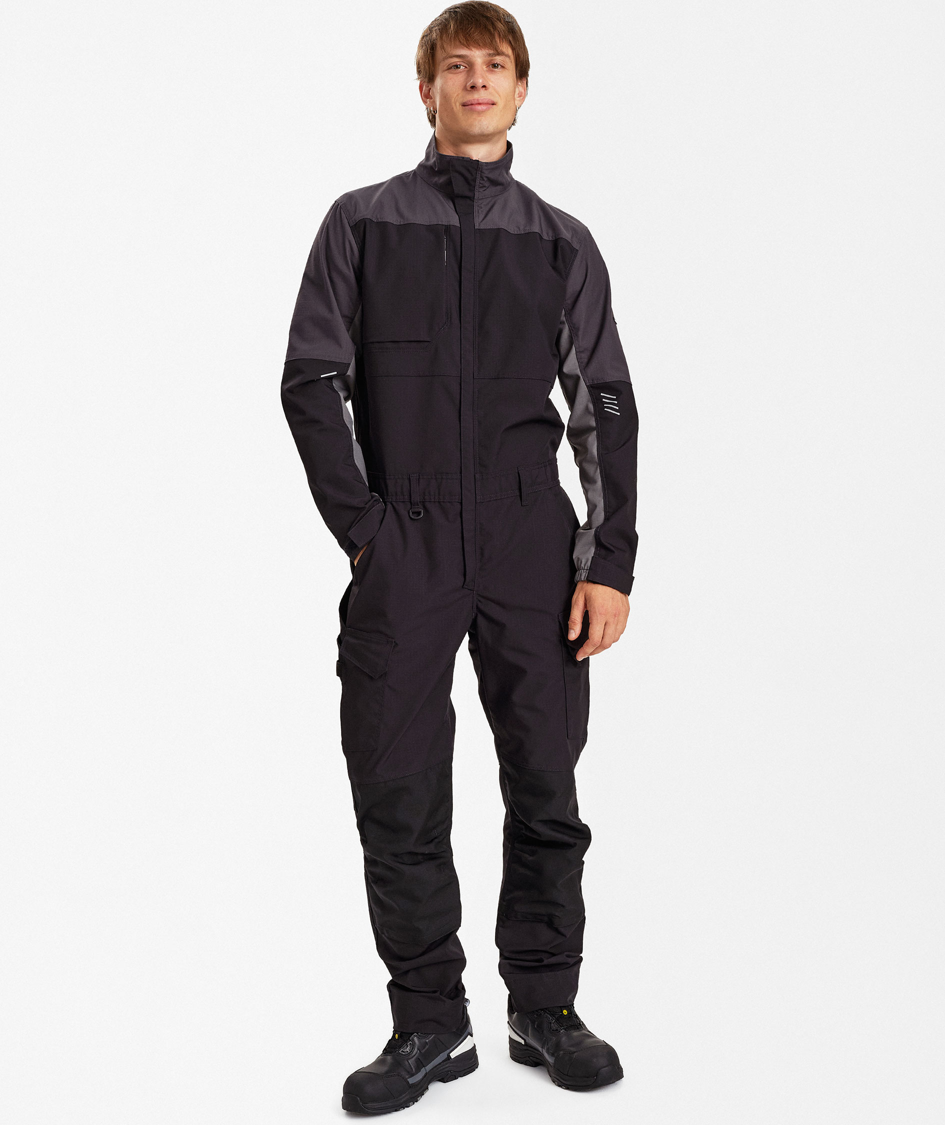 Engel Entire coveralls, Black/Anthracite Grey