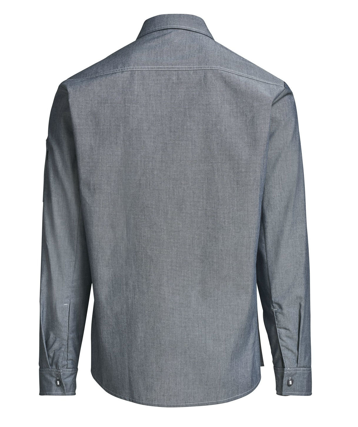 Kentaur modern fit serveringsskjorta, Chambray Gr&aring;