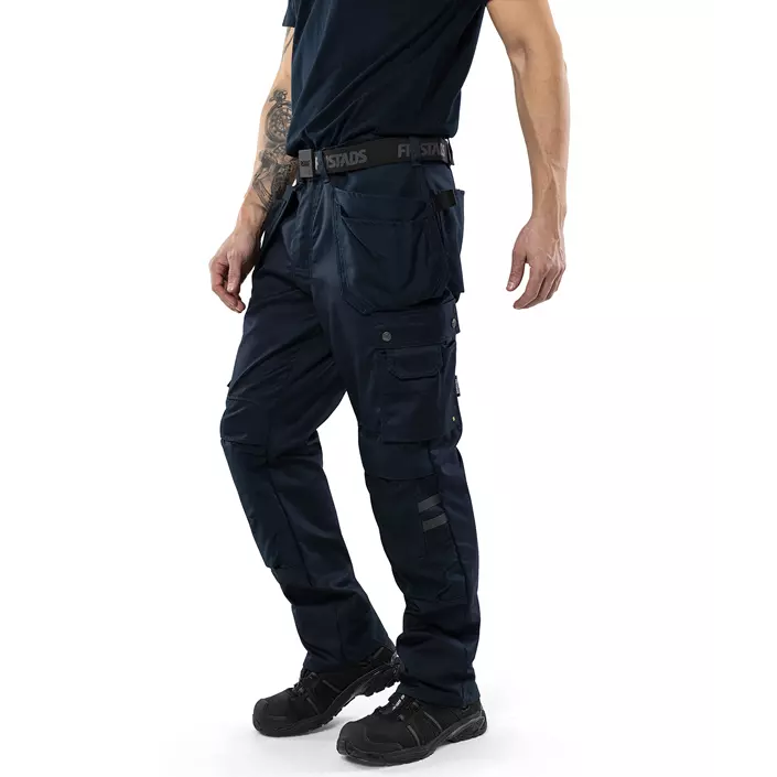 Fristads Green craftsman trousers 241 GS25, Dark Marine Blue, large image number 6
