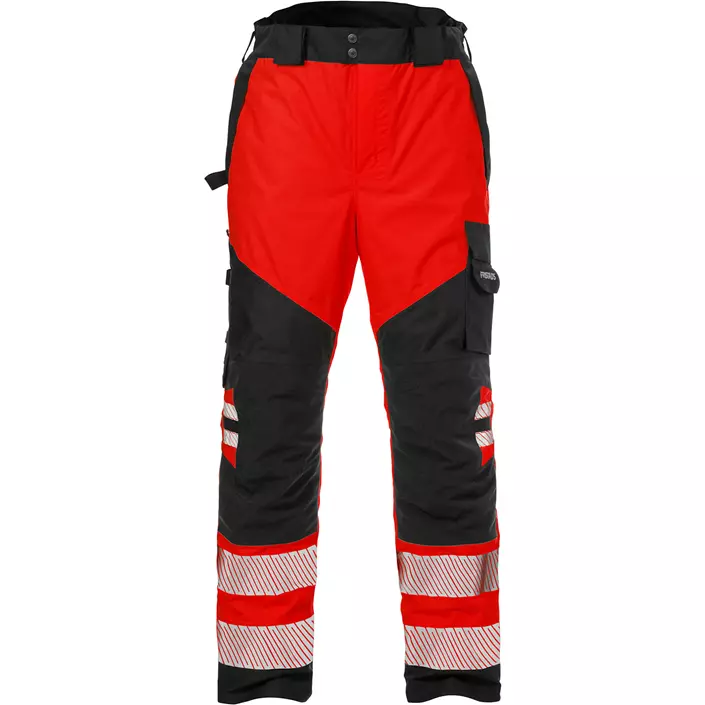 Fristads Airtech shell trousers 2515, Hi-vis Red/Black, large image number 2