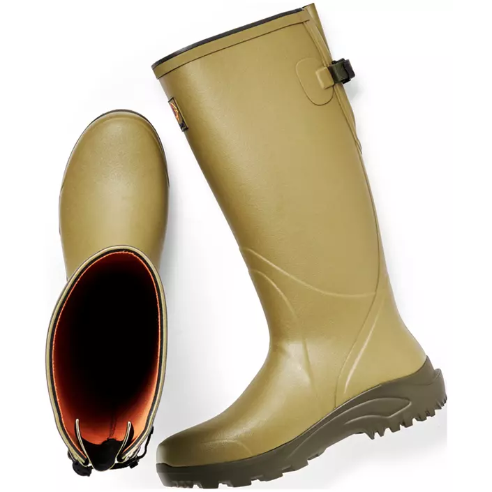 Gateway1 Field Master Lady 17" 3mm rubber boots, Cedar Olive, large image number 3