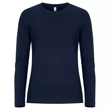 Clique dame Premium Fashion langermet T-skjorte, Dark navy