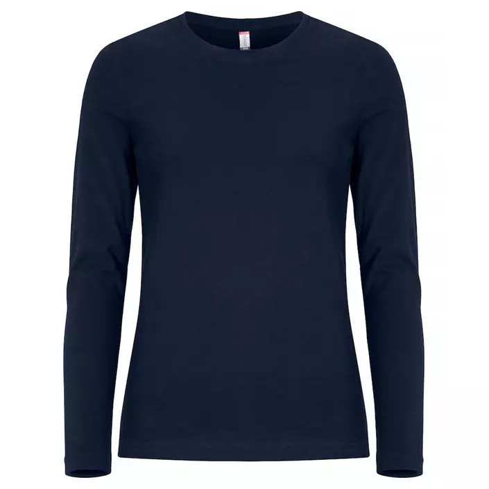 Clique dame Premium Fashion langærmet t-shirt, Dark navy, large image number 0